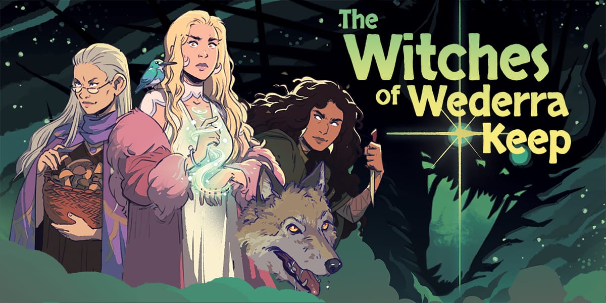 A movie poster of The Witches of Wederra Keep.